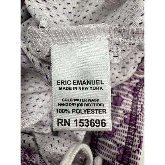 Eric Emanuel Mens Shorts EE Logo Sz Small Purple Mesh Basketball Streetwear USA - Picture 10 of 13